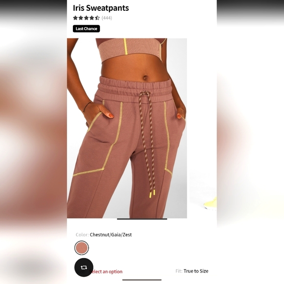 Fabletics Iris Sweatpants SZ L - Picture 1 of 4